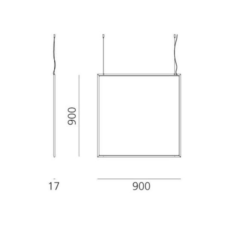 Artemide Discovery Space SQUARE TW suspended lamp