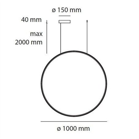 Artemide Discovery Vertical 100 suspended lamp