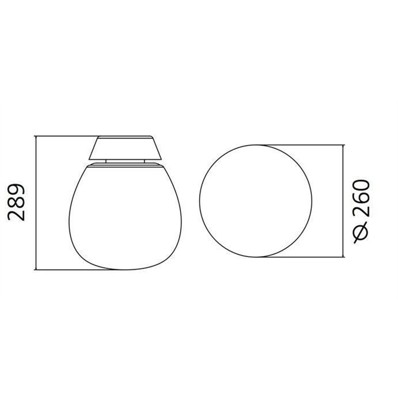 Artemide Empatia 26 Wall lamp / ceiling lamp