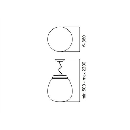 Artemide Empatia 36 suspended lamp