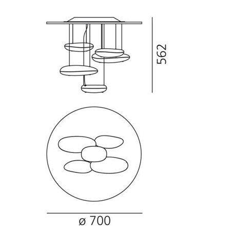 Artemide Mercury MINI Led ceiling lamp
