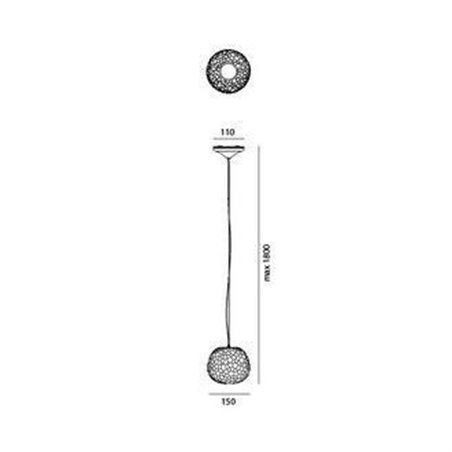 Artemide Meteorite 15 suspended lamp