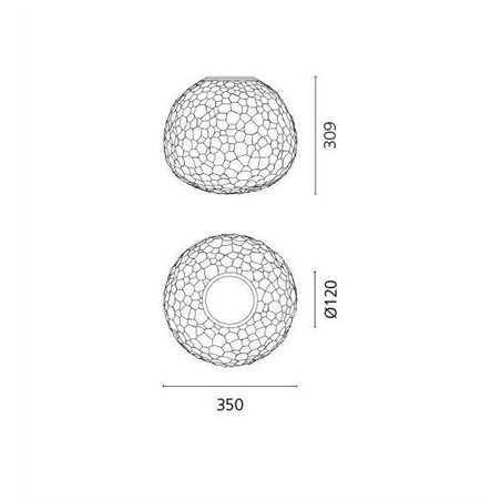 Artemide Meteorite 35 Wall lamp / ceiling lamp