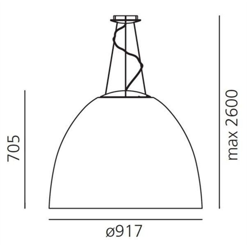 Artemide NUR 1618 Acoustic suspended lamp