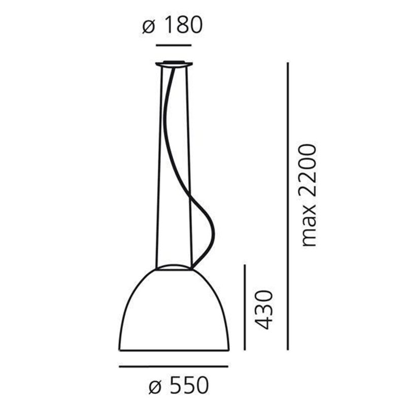 Artemide Nur Gloss suspended lamp