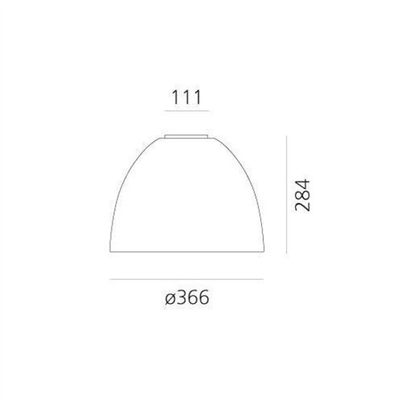Artemide Nur Mini Gloss Led ceiling lamp