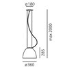 Artemide Nur Mini Gloss Led suspended lamp