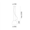 Artemide Nur Mini Led suspended lamp