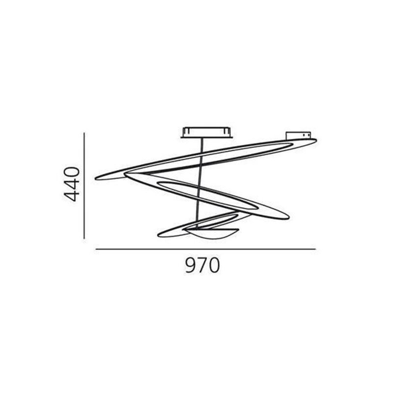 Artemide Pirce Led ceiling lamp