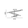 Artemide Pirce Led ceiling lamp