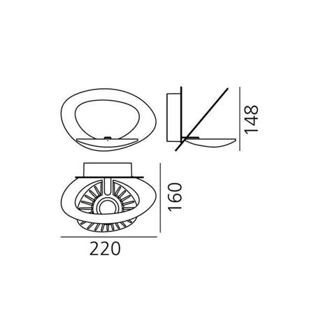 Artemide Pirce Micro Led Wall lamp