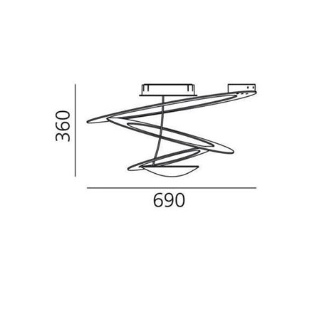 Artemide Pirce Mini Led ceiling lamp
