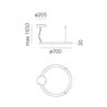 Artemide Ripple 70 suspended lamp
