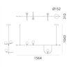 Artemide Yanzi 1 suspended lamp