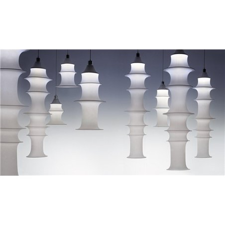Artemide fabric 53 + metal hoops inox