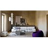 Artemide freproof fabric 85 + metal hoops inox