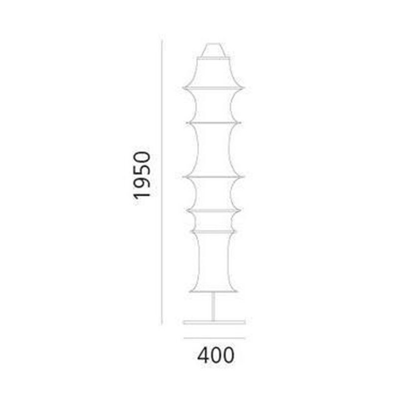 Artemide Falkland fireproof fabric 165 + Inox hoops
