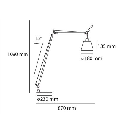 Artemide Tolomeo Basculante Reading