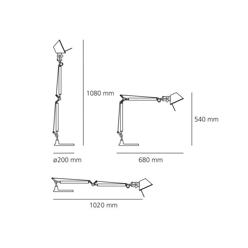 Artemide Tolomeo Mini Led Body + Presence detector