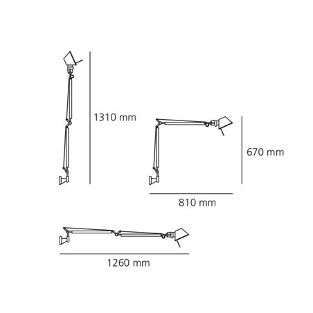 Artemide Tolomeo Tavolo Body