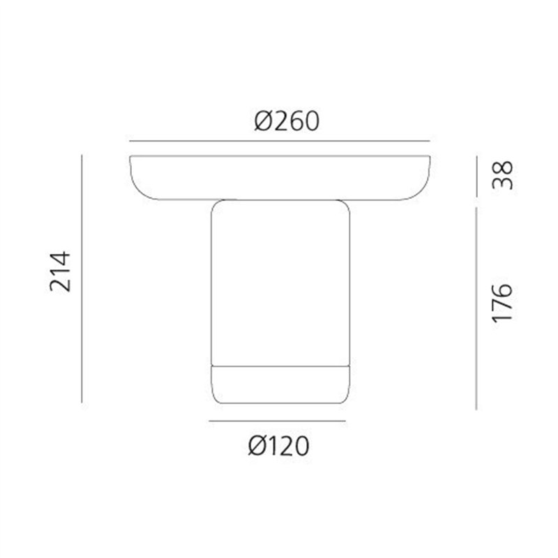 Artemide Bonta' Plate table lamp
