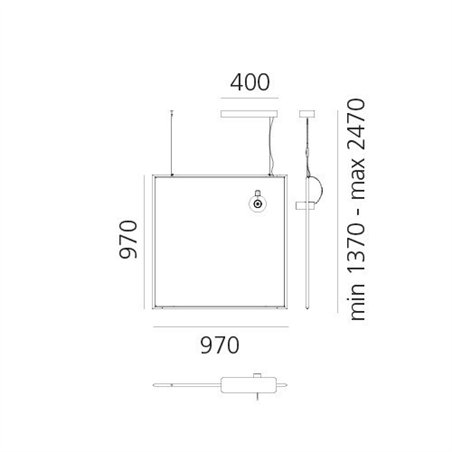 Artemide Discovery Space Square Spot Tw App Nro suspension lamp