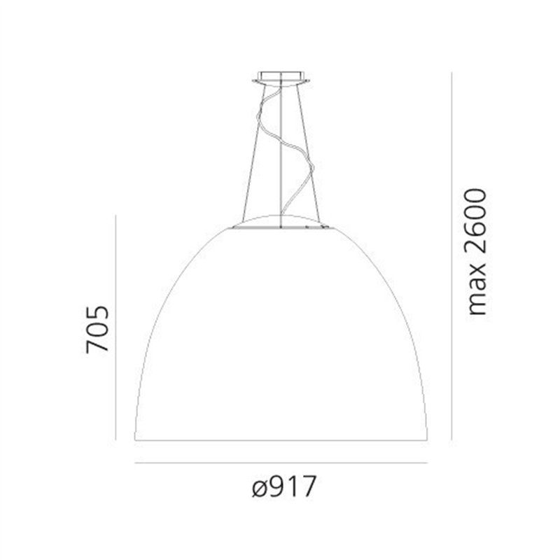 Artemide Nur 1618 Acoustic White Integralis suspension lamp