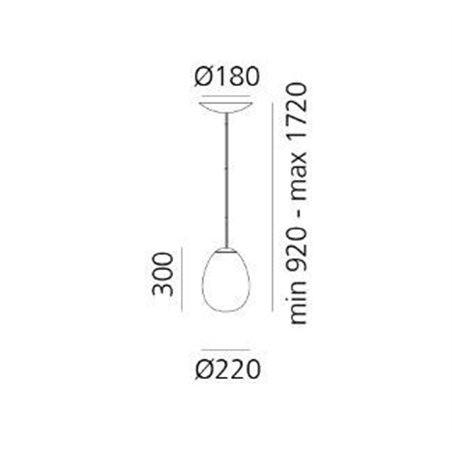 Artemide Stellar Nebula Small suspension lamp