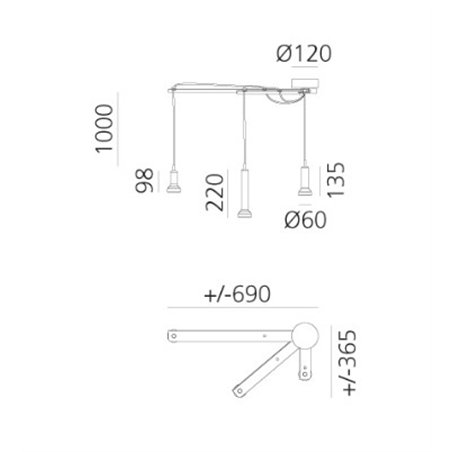 Artemide Stablight suspended lamp