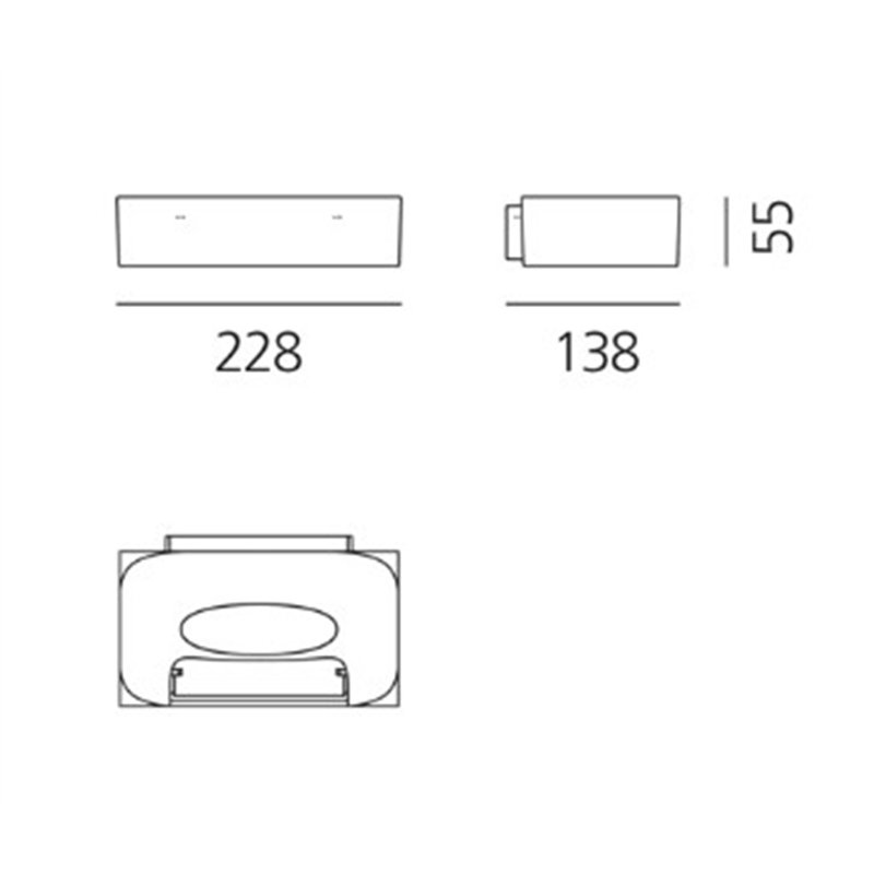 Artemide Melete R7s Wandlampe