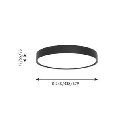 Louis Poulsen Lp Slim Round Surface Mounted Led ⌀680 Ceiling Lamp / Wall Lamp