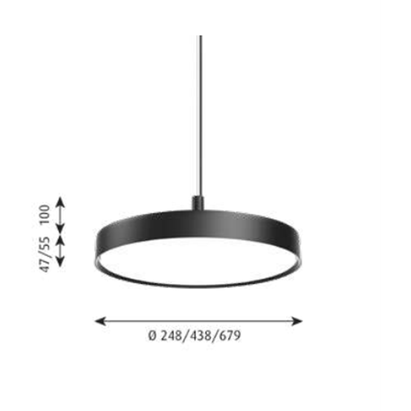 Louis Poulsen Lp Slim Round Suspended ⌀680 Pendelleuchte