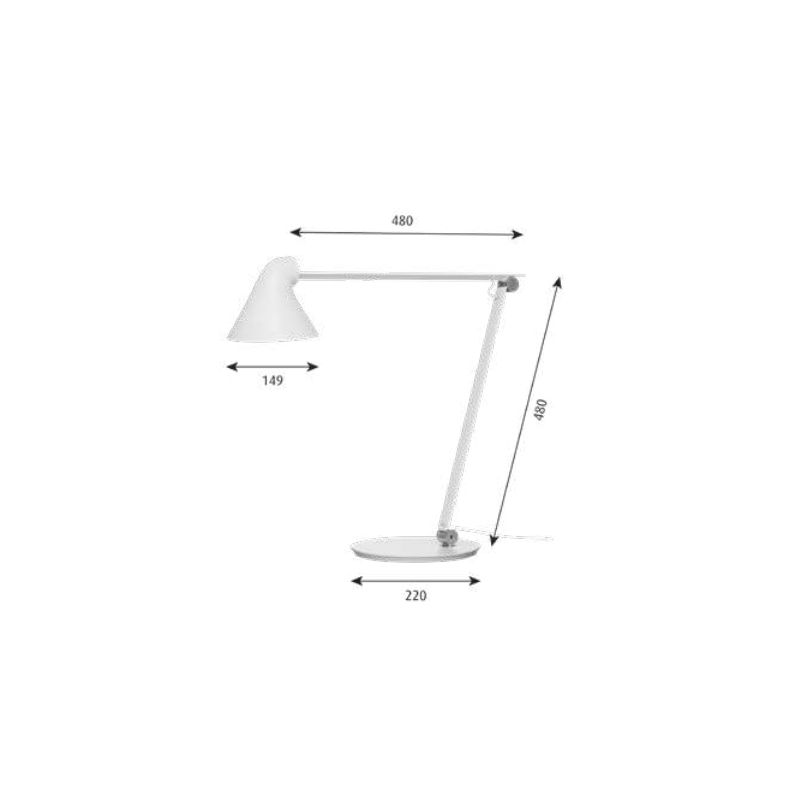 Louis Poulsen Njp Table PIN Ø10 Tischlampe