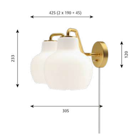 Louis Poulsen Vl Ring Crown 2 Wall Wall Lamp