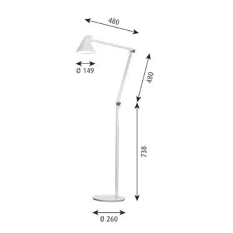 Louis Poulsen Njp Floor Stehlampe