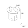 Delta Light LOGIC 190 R REFL HONEYCOMB Bodenlampe