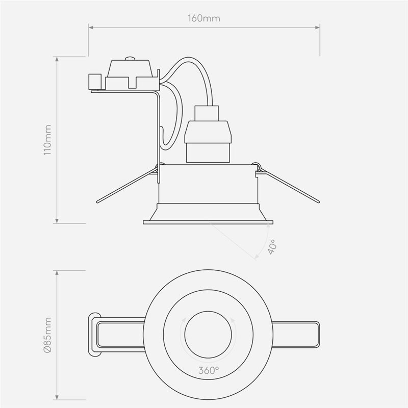 Astro Minima Round Adjustable Einbaustrahler