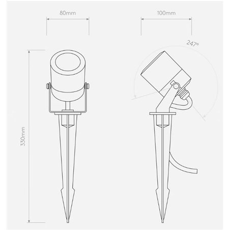 Astro Skye Spike Spot floor lamp