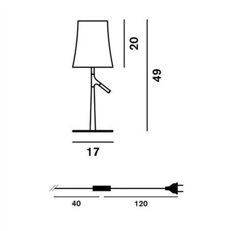 Foscarini Birdie Table Small table lamp - grey - outlet