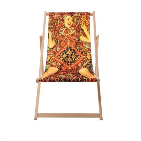 Buy SELETTI Toiletpaper deck chair - Lady on Carpet online?