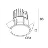 Delta Light DEEP RINGO X Recessed spot Black Outlet