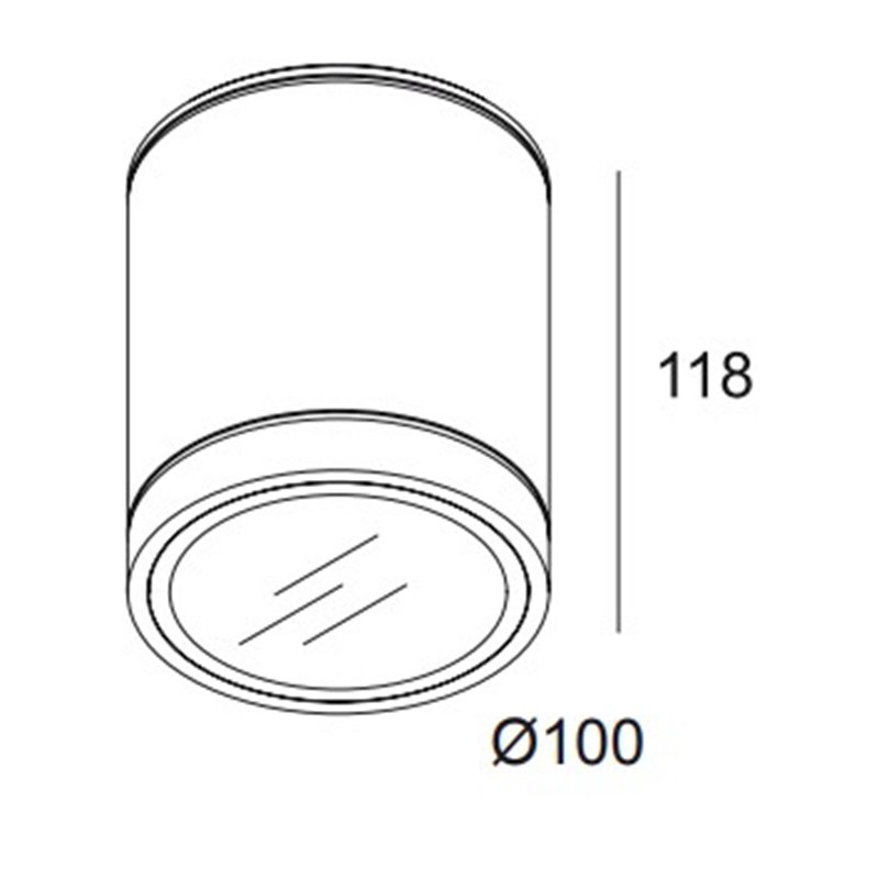 Delta Light DOX 100 S LED - Anthrazit - Outlet