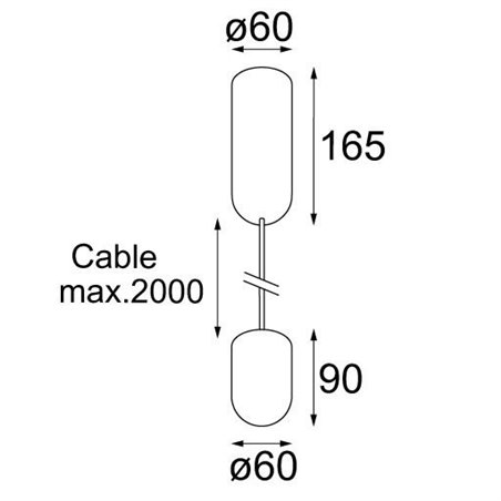 Modular Placebo up LED Suspension lamp