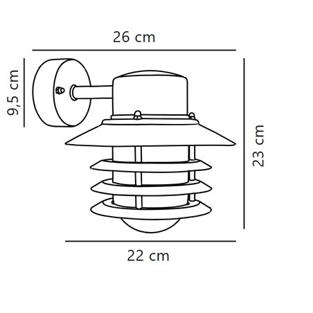 Nordlux Vejers Down [IP54] wall lamp - Outdoor
