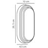 Nordlux Cuba Energy Oval [IP54] Wandlampe - Outdoor