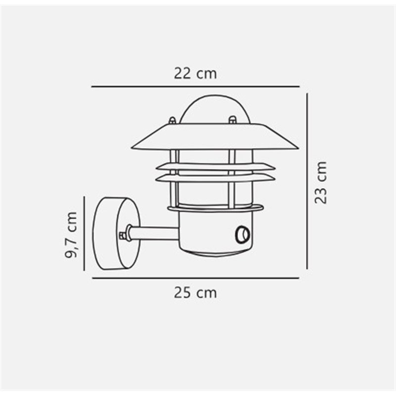 Nordlux Blokhus Sensor [IP54] Wandlampe - Outdoor