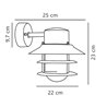Nordlux Blokhus Down [IP54] Wandlampe - Outdoor