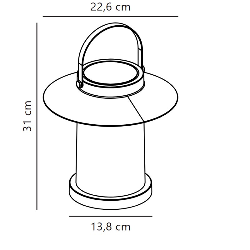 Nordlux Temple 30 Solar To Go [IP44] Tischlampe - Outdoor
