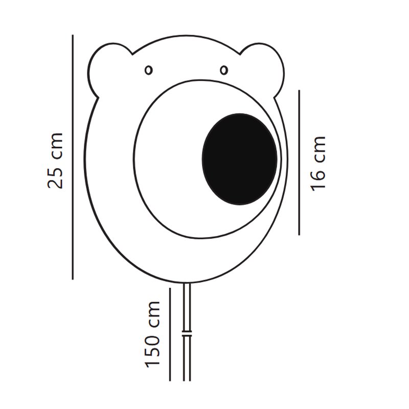 Nordlux Bruna Bear Wandlampe