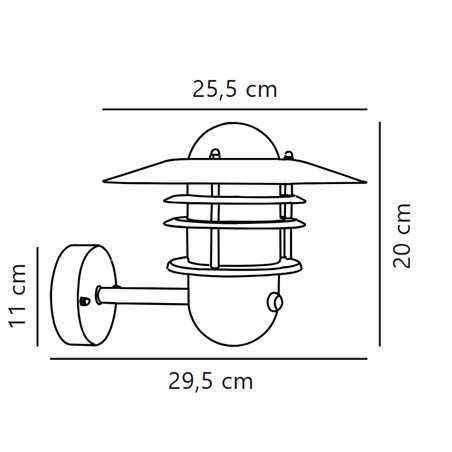 Nordlux Agger Sensor [IP54] wall lamp - Outdoor